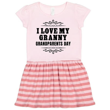 

Inktastic Grandparents Day I Love My Granny Gift Toddler Girl Dress