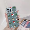 thumbnail image 2 of Xmas Reindeer Case for iPhone 12 Pro,Aesthetic Art Design Pattern TPU Shock-proof Cover Case, 2 of 5