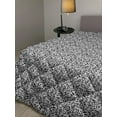 thumbnail image 2 of Black and White Down Alternative Comforter, Mosaic of Floral Circles Old Fashioned Geometric Pattern Optical Effect, Microfiber Quilt for All Season, 5 Sizes, Black White, by Ambesonne, 2 of 3