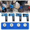 thumbnail image 3 of 4 PCS Car Fluid Line Stoppers, Vertical Oil Pipe Clamp Banjo Stopper Compatible with Multiple Sizes, Set for Fuel Rail Hose A/C Brake (Blue) -, 3 of 6