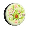 thumbnail image 1 of Balery Avocado Keep Calm Cubiertas para Neumáticos - Protector Resistente para Neumáticos de Camioneta, SUV, Remolque, Camper y RV-16 inch, 1 of 6