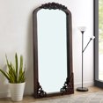 thumbnail image 2 of Arch Mirror Full-Length Mirror Vintage Decorative Mirror,64"*22",Natural, 2 of 6