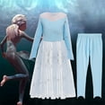 thumbnail image 2 of HAWEE Princess Elsa Snow Queen Birthday Party Costumes Dress and Pants, 2 of 7
