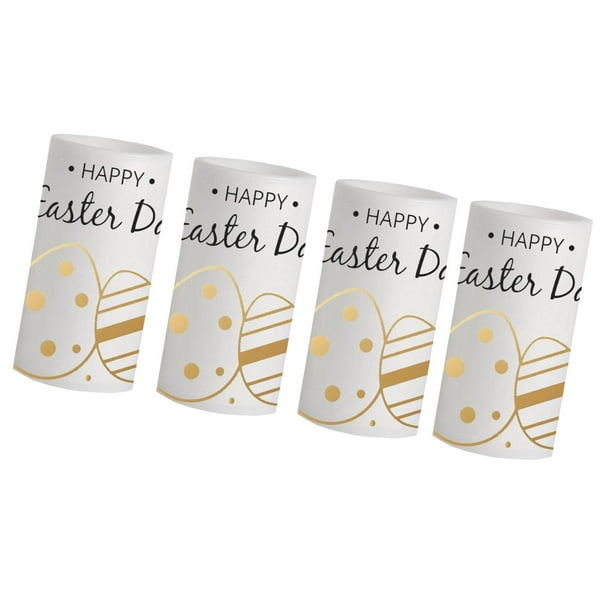 4 velas LED de Pascua, velas de pilar LED que cambian de color, velas falsas para fiesta 6 pulgadas 76 x 76 x 152 cm