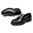 thumbnail image 5 of Santimon Wine Red Tassel Loafers for Men Slip on Dress Shoes Classic Modern Casual Shoes US 11.5, 5 of 8