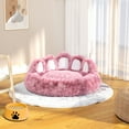 thumbnail image 1 of Pet Round Bed Of Paw Shape, Donut Dog Bed For Dogs & Cats, Comfortable And Soft Pet Cushion Mat, 1 of 11
