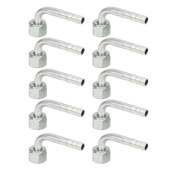 Car AC Angled Connector,20PCs Car Air Conditioner Car AC Aluminum Connector A Degree Elbow Joint World-Class Design