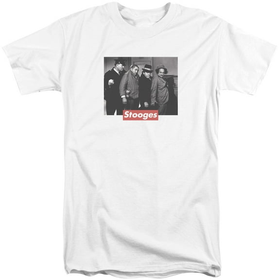 Three StoogeS/Supreme Rip S/S Adult Tall White