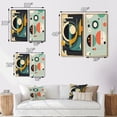 thumbnail image 4 of Designart "Retro Dimensions of the Mid-century Era I" Modern Midcentury Framed Wall Art Set Of 2 - Mid-Century Blue Frame Gallery Set For Office Decor, 4 of 6