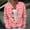 Watermelon Red, variant on Womens Sweaters Cute Pattern Printed Button Open Woolen Cardigan Love Heart Knitted Sweater Top Trendy Casual Outwear Coat M Size Sweaters For Women