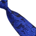 thumbnail image 2 of Conjunto de Corbata de jacquard Sunnimix para hombre Azul real, 2 of 8