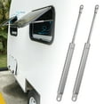 thumbnail image 2 of Unique Bargains 2 Pcs 10' 25Ib/111N Silver Tone Lift Supports Struts Shocks Gas Spring Universal for RV Car Truck Boat, 2 of 8
