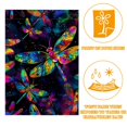 thumbnail image 2 of Fantasy Colorful Bright Dragonflies Garden Flag Double Sided House Flag for Outdoor Home, Personalized All Year Round Yard Decor 12 x 18 Inch, 2 of 6