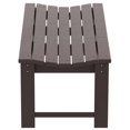 thumbnail image 4 of Ellendale Banc Adirondack Sans Dossier en Plastique Poly Brun Foncé, 4 of 6