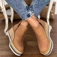 thumbnail image 2 of Samickarr Wedge Sneakers For Women'S Hidden Heel Platform Wedge Booties Hidden Wedgie SneakersLarge Side Zipper Casual Leather Plastic Thick Sole Slope Heels Women's Shoes, 2 of 5