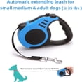 thumbnail image 3 of Correa retráctil para perros de 5 m para perros pequeños y medianos, un botón para detener, 3 of 7