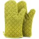 thumbnail image 1 of BRILLAR Guantes de horno antideslizantes resistentes al calor - verdes (1 par), 1 of 5