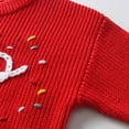 thumbnail image 5 of VNKIDY Girls Sweaters Baby Girls Boys Knitted Sweater With Lettering Colorful Sprinkle Embroidery Long Sleeve Crew Neck Pullover For Toddlers Soft Knitwear, 5 of 6