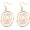 gold, variant on Spiral Earrings for Women Lightweight Round Twisted Dangle Drop Hammered Earrings Creative Gold Silver Plated Circle Metal Statement Earrings Fashion Jewelry Gifts