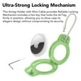 thumbnail image 7 of YUNOVA Compatible withAirTag Secure Holder with Wire Cable, 4 Pack Air Tag Lock Case Keychain Key Ring Key Chain Luggage tag for Keys, Luggage & More Men Women's Keyrings & Keychains, 7 of 7