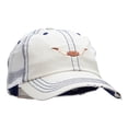 thumbnail image 5 of Steer Horns Embroidered Frayed Mesh Cap - Putty OSFM, 5 of 5