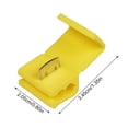 thumbnail image 3 of Wire Connector Plastic Brass Scotch Lock Terminal Electrical Electrical Scotch Lock Wire Splice Crimp, Yellow, 20pcs, 3 of 8