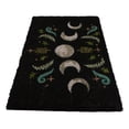 thumbnail image 4 of Dark Forest Moon Phase Wiccan Black Coir Coconut Fiber Floor Mat Doormat, 4 of 9