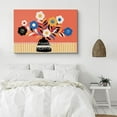 thumbnail image 2 of PixonSign Canvas Print Wall Art White, Yellow, Blue Daisies in Vase Floral Wilderness Illustrations Modern Art Rustic Colorful Multicolor Ultra for Living Room, Bedroom, Office - 32"x48", 2 of 5