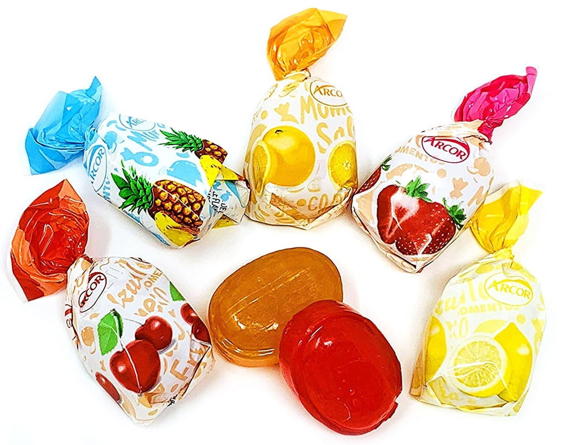 SweetGourmet Assorted Filled Fruit BonBons | Bulk Hard Candy | Arcor  Assorted Fruit Candies | 4 Pounds
