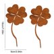 thumbnail image 3 of Decoraciones para macetas de jardín Estacas metálicas exteriores • Silueta de hierro forjado Arte de jardín • Insertos de decoración marrón para jardín • Juego de 2 adornos resistentes a la intemperie, 3 of 6