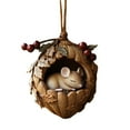 thumbnail image 2 of 2025 New Forest Animal Acorn Ornament, Cute Sleeping Mouse Christmas Hanging Decorations, Acrylic Mouse Ornaments for Christmas Tree, Personalized Christmas Ornament Gift Ideas, 2 of 6