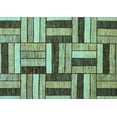 thumbnail image 1 of Ahgly Company Indoor Rectangle Abstract Light Blue Modern Area Rugs, 8' x 12', 1 of 4