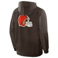thumbnail image 2 of Men's Fanatics Brown Cleveland Browns Checkdown Pass Full-Zip Hoodie, 2 of 6