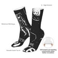 thumbnail image 4 of Xecao I Need More Space Print Fashion No Heel Casual Crew Socks Cushioned Breathable for Men Women - Moisture wicking,Not easy to fade Suitable for daily, 4 of 7