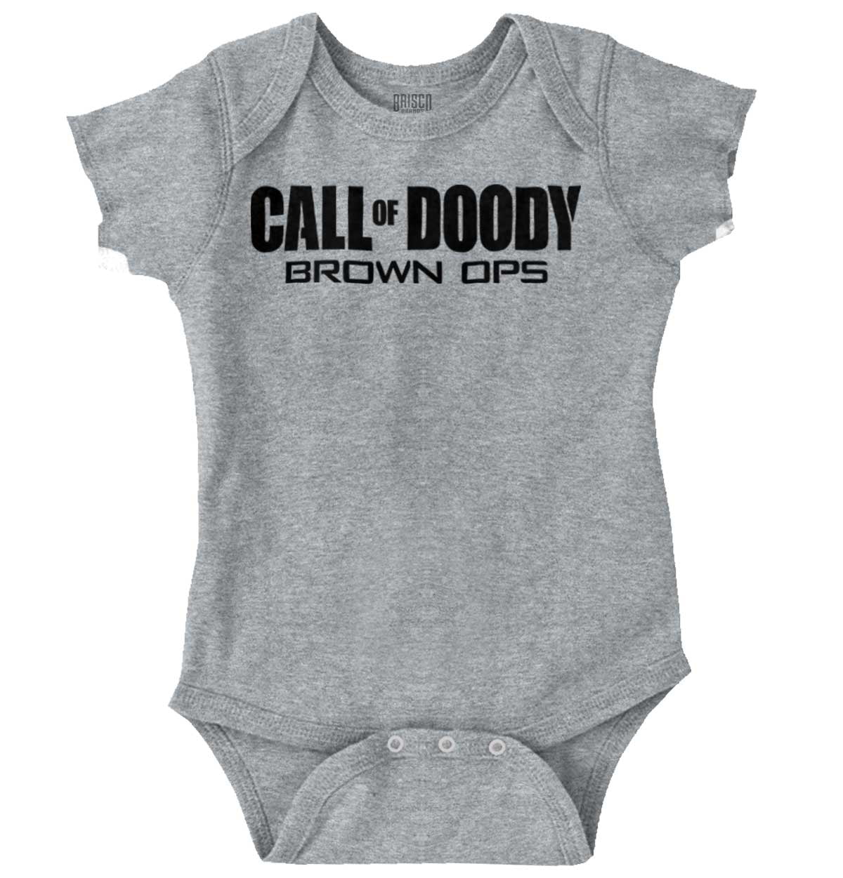 Call Of Doody Funny Baby Newborn Cute Gamer Kids Brown Baby One Piece 