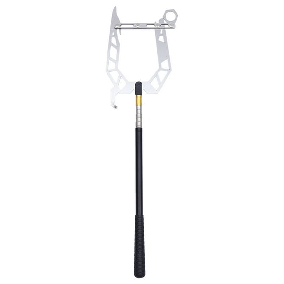 FRCOLOR Boat Hook Telescopic Hook Stainless Steel Dock Hook Portable Long Distance Push Pole for Docking,15.75"X5.91"X1.18"