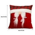 thumbnail image 3 of Christmas Chair Pillow - Red Doll Decor with Polyester Fleece for Sofa/Shelf (17.7in Square), 3 of 7