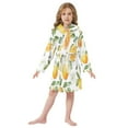 thumbnail image 6 of FORMRS Niños Bathrobe Unisex Hooded Robe Soft Plush Pajamas Sleepwear, Size 2-3T, Orange Bees, 6 of 7