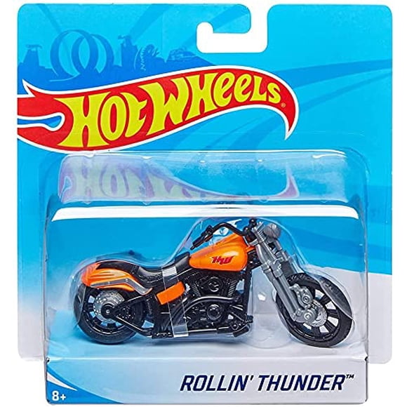 Hot Wheels Street Power Motocicleta Rollin Thunder Naranja