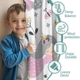 thumbnail image 3 of Blackout Kids Curtains,White Fairy Flower Pattern Childrens Insulated Curtains Set Of 2,Bedroom Essentials,Toddler Room Decor 42"x54", 3 of 5