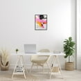 thumbnail image 3 of Stupell Industries Pink & Black Contemporary Abstract Painting Black Framed Art Print Wall Art, 16 x 20, 3 of 9
