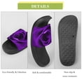 thumbnail image 7 of GZHJMY Stylish Slides for Women Men, Purple Rose Soft Flexible Slip-on Sandals Slippers, 7 of 7