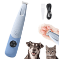 thumbnail image 1 of Dog Paw Trimmer with LED Light Waterproof Rechargeable Battery,Rechargeable Pet Hair Trimmer Kit, Small Dog Grooming Clippers for Dogs & Cats, Pet Grooming Tool, Low Noise pet Shaver, 1 of 13