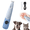 Blue, variant on TripleHBB Dog Paw Trimmer with LED Light Waterproof Rechargeable Battery,Rechargeable Pet Hair Trimmer Kit, Small Dog Grooming Clippers for Dogs & Cats, Pet Grooming Tool, Low Noise pet Shaver
