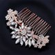 thumbnail image 1 of Jonky Bride Peine para el pelo de boda con diamantes de imitación, accesorios para el pelo de novia para mujer (estilo 2), 1 of 5