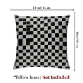 thumbnail image 4 of BANET Throw Pillow Covers Gingham Square Pillow Cases Set of 2 for Decorative Cushion Bed Couch Sofa Black White 20x20in, 4 of 7