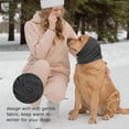 thumbnail image 3 of Gorro con capucha para perros, orejeras para perros, calentador de orejas para el cuello y el invierno. Gris S, 3 of 9