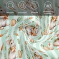 thumbnail image 6 of Easter Bunny Cloth Napkins, Spring Easter Eggs Botanical Green Striped Washable and Reusable Dinner Napkins Set of 2, Table Napkin for Kitchen Party Birthday Wedding Hotel Housewarming 20"x20", 6 of 9