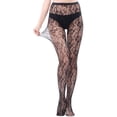 thumbnail image 1 of HBFAGFB Bas Résille pour Femmes Bas Longs à Bretelles pour Femmes Culottes Collants en Soie C, 1 of 4