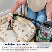 BISSELL Little Green Pet Pro Portable Carpet Cleaner Portable Carpet and Upholstery Deep Cleaner, Car/Auto Detailer, with Self-Cleaning Tough Stain Tool, Pet Hair Removal Tool, Crevice Tool, 3908